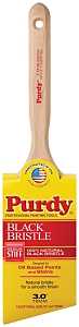 BRUSH ANGLED SASH BLK CHN 3IN