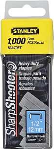 STANLEY TRA708T Staple, 27/64 in W Crown, 1/2 in L Leg, Galvanized