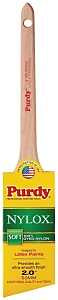 Purdy Nylox Dale 144080220 Angular Trim Brush, 2 in W, 2-7/16 in L Bristle, Nylon Bristle, Rat Tail Handle