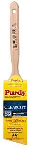 Purdy Clearcut Glide 144152120 Angular Trim Brush, 2 in W, 2-11/16 in L Bristle, Nylon/Polyester Bristle