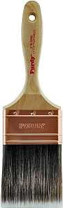 Purdy XL Sprig 144380330 Flat Trim Brush, 3 in W, 3-3/16 in L Bristle, Nylon/Polyester Bristle, Beavertail Handle