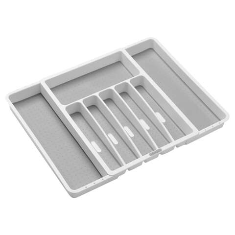 Madesmart 2 in. H X 13 in. W X 16 in. D Plastic Adjustable Silverware Tray