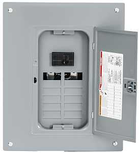 Square D HOM1224M100PC Load Center, 24 -Pole, 100 A, 12 -Space, Plug-On Neutral, NEMA 1 Enclosure
