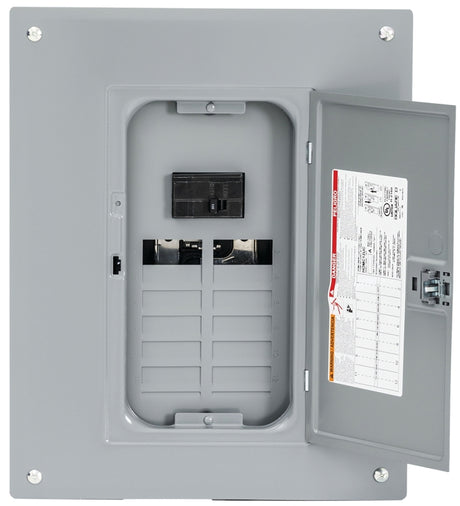 Square D HOM1224M100PC Load Center, 24 -Pole, 100 A, 12 -Space, Plug-On Neutral, NEMA 1 Enclosure