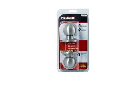 ProSource T3600V-PS Entry Knob, Stainless Steel, KW1, KA3 Keyway, 3 Grade, Pack of 3