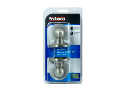 ProSource TYLP10V-PS Privacy Lockset, Tubular Design, Brass