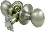 ProSource TYLP30V-PS Passage Knob, Metal, Satin Nickel, 2-3/8 to 2-3/4 in Backset, 1-3/8 to 1-3/4 in Thick Door