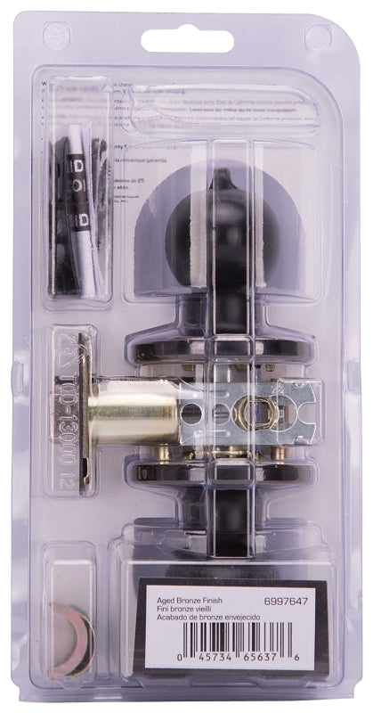 ProSource TYLX710V-PS Privacy Lockset, Tubular Design, Brass