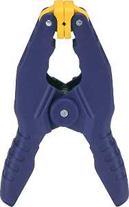 Irwin 58100 Spring Clamp, 1 in Clamping, Resin, Blue/Yellow