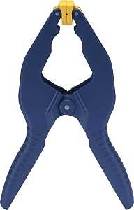 Irwin 58300 Spring Clamp, 3 in Clamping, Resin, Blue/Yellow