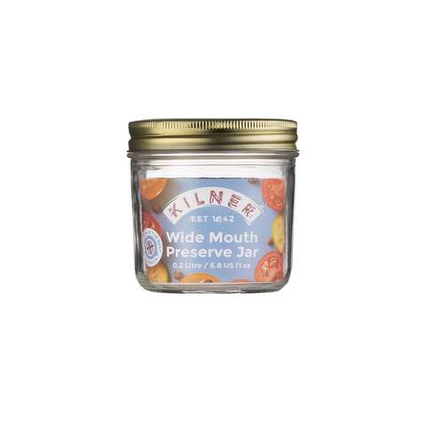 Kilner Wide Mouth Preserve Jar 6.8 oz 1 pk, Pack of 12