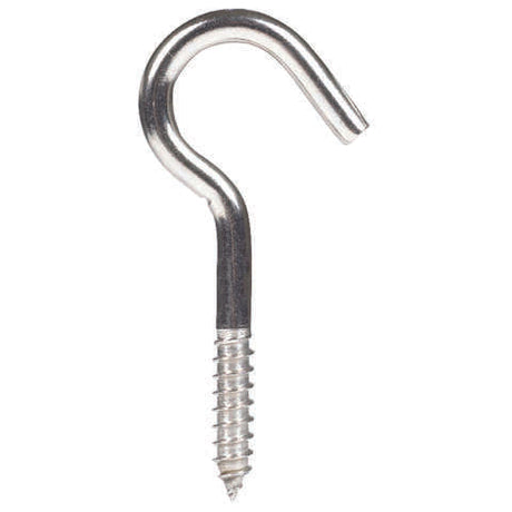 Hampton Small Stainless Steel 4.1875 in. L Clothesline Hook 215 lb 1 pk, Pack of 5