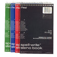 Mead 6 in. W X 9 in. L Wide Ruled Spiral Assorted Steno Book, Pack of 12