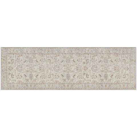 Gel Pro NeverMove 24 in. W X 76 in. L Beige Jordan Oatmeal Polyester Accent Rug