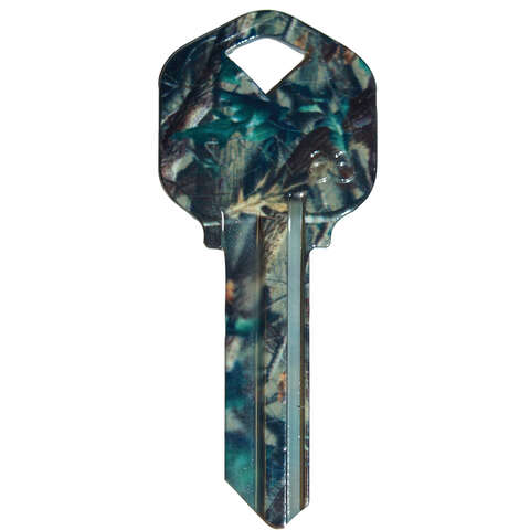 Hillman Wackey Green Camo House/Office Universal Key Blank Single, Pack of 6