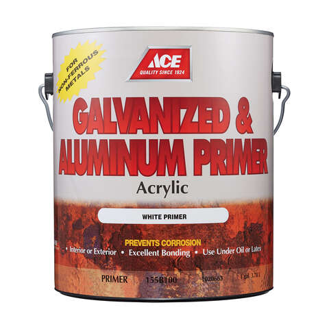 Ace White Acrylic Latex Galvanized & Aluminum Primer 1 gal, Pack of 2