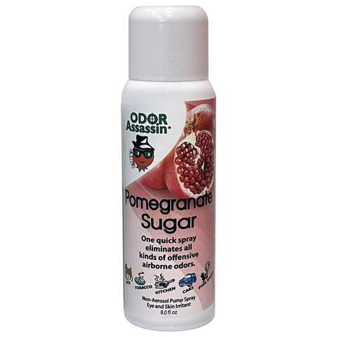 Odor Assassin Mist Pomegranate Sugar Scent Odor Eliminator 8 oz Liquid, Pack of 3