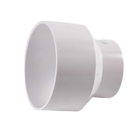 NDS Schedule 35 6 in. Hub each X 4 in. D Hub PVC Reducing Coupling 1 pk