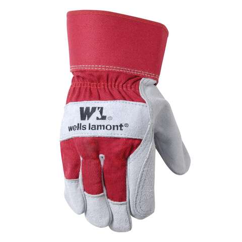 Wells Lamont Men's Outdoor Palm Work Gloves Red L 1 pair, Pack of 6