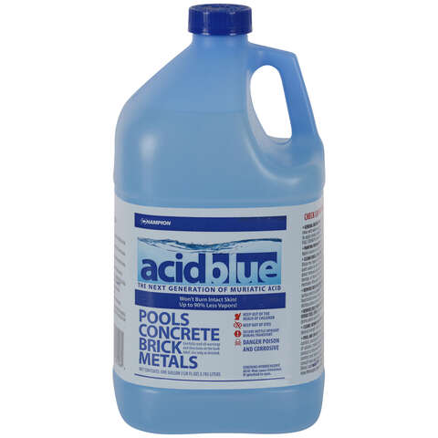 Champion AcidBlue No Scent Muriatic Acid 1 gal Liquid, Pack of 4