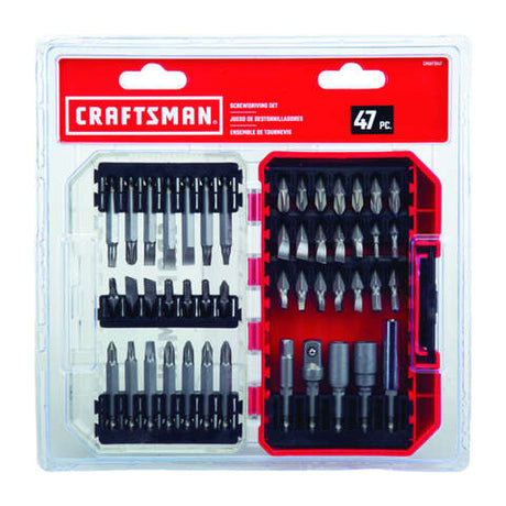 Craftsman Driver Bit Set Steel 47 pc