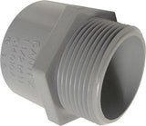 Cantex 1-1/4 in. D PVC Male Adapter For PVC 1 pk