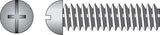 HILLMAN No. 10-24 X 1/2 in. L Combination Round Head Zinc-Plated Steel Machine Screws 100 pk