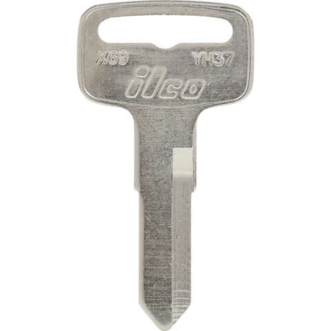 Hillman Traditional Key Motorcyle Universal Key Blank Double, Pack of 10