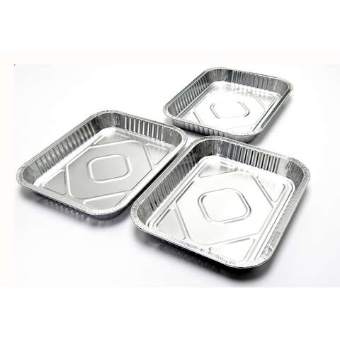 Grill Mark Aluminum Drip Pan 13 in. L X 10 in. W, Pack of 5