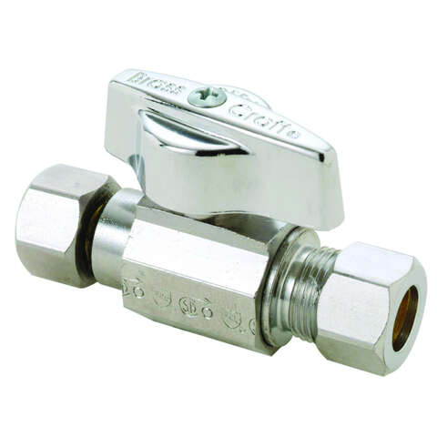 BrassCraft 3/8 in. Brass Compression Ball Valve