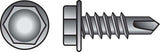 HILLMAN No. 8 X 1-1/2 in. L Phillips Hex Washer Head Sheet Metal Screws 100 pk