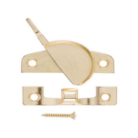 Ace Bright Brass Brass Narrow Sash Lock 1 pk, Pack of 5