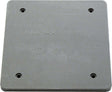 Cantex New Work Square PVC 2 gang Outlet Box Gray