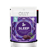 OLLY Purple Blackberry Zen Sleep Gummie 10 pc, Pack of 8