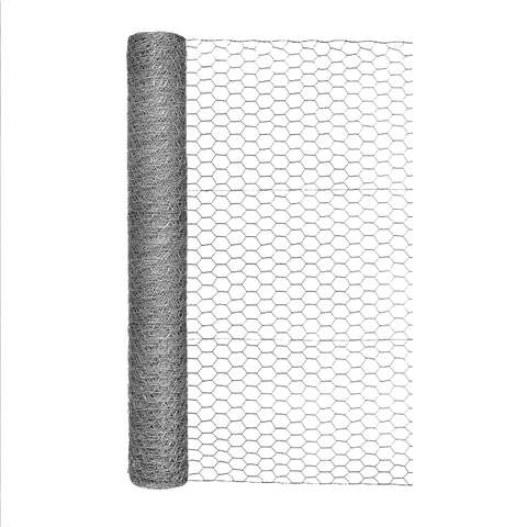 Garden Craft 36 in. H X 50 ft. L Galvanized Steel Poultry Netting 1 in.