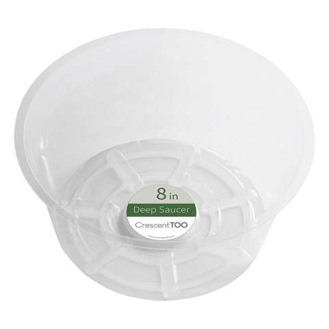 Crescent Garden 3.7 in. H X 8 in. D Plastic Plant Saucer Clear, Pack of 50