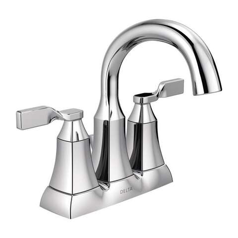Delta Sawyer Chrome Pop-up Bathroom Sink Faucet 4 in.