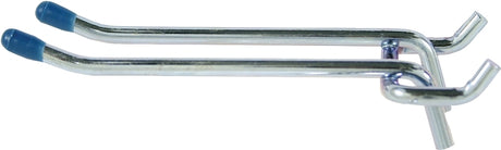 Crawford 14444 Series Peg Hook, 4 in Projection, 5-1/4 in L x 2-1/8 in W x 1-1/8 in H Dimensions, Silver
