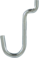 Crawford 18150 Peg Hook, 1/2 in Projection, 4.6 in L x 4.5 in W x 5.3 in H Dimensions, Black/Silver, Zinc