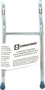 Crawford 14443-30 Peg Hook, 3 in Opening, Steel, Silver, Pack of 30