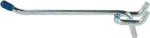 Crawford 14340 Series Peg Hook, 4 in Projection, 5 in L x 1-1/4 in W x 1 in H Dimensions, Silver