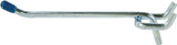 Crawford 14340 Series Peg Hook, 4 in Projection, 5 in L x 1-1/4 in W x 1 in H Dimensions, Silver