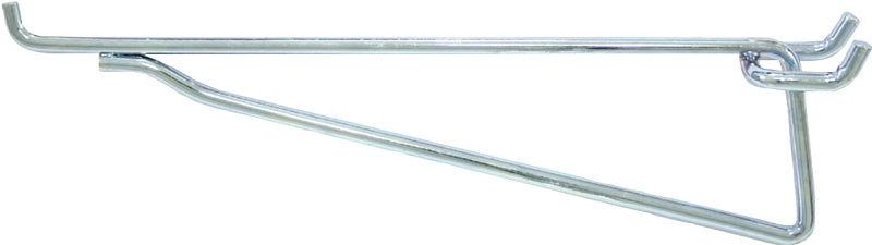 Crawford 14580 Series Shelf Bracket Hook, 8 in Projection, 8-1/2 in L x 1-1/4 in W x 2-1/2 in H Dimensions, Silver