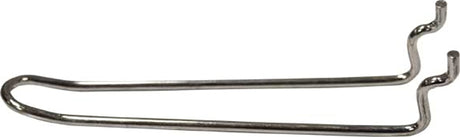 Crawford 18945 Series Peg Hook, 4-1/2 in Projection, 14.8 in L x 4.5 in W x 10 in H Dimensions, Silver