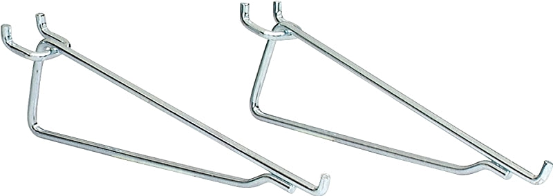 Crawford 18580 Series Shelf Bracket Hook, 8 in Projection, Silver