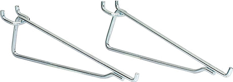 Crawford 18580 Series Shelf Bracket Hook, 8 in Projection, Silver