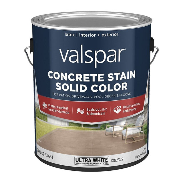 Valspar 024.1082322.007 Solid Concrete Stain, Low Gloss, Liquid, Pack of 4