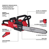 Milwaukee M18 FUEL 2727-21HD 16 in. 18 V Battery Chainsaw Kit (Battery & Charger)