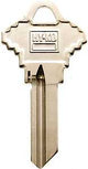 Hy-Ko 11010SC19 Key Blank, Brass, Nickel, For: Schlage Cabinet, House Locks and Padlocks, SC19 Key Number, Pack of 10