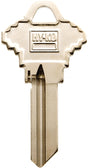 Hy-Ko 11010SC19 Key Blank, Brass, Nickel, For: Schlage Cabinet, House Locks and Padlocks, SC19 Key Number, Pack of 10